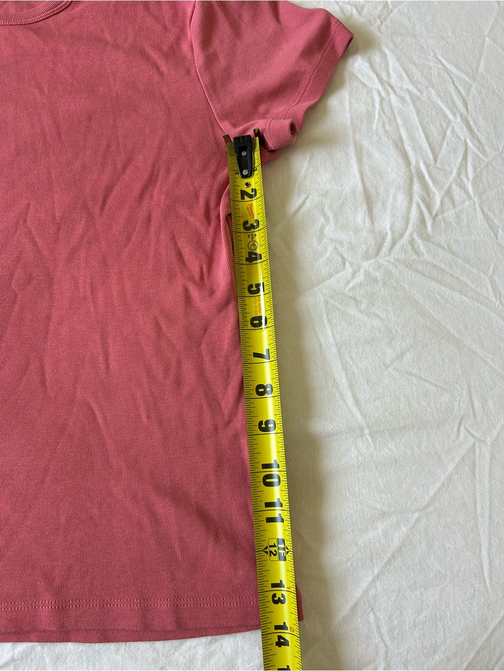 Banana Republic 100% Cotton Pink Short Sleeve Top | Size Large - Picture 5 of 6